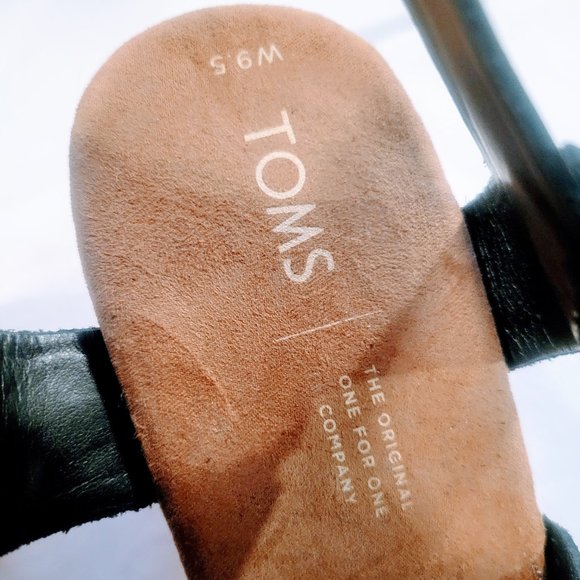 Toms Tropez Jute Wedge Slingback Sandal Platform Black Suede Heels - Picture 10 of 14